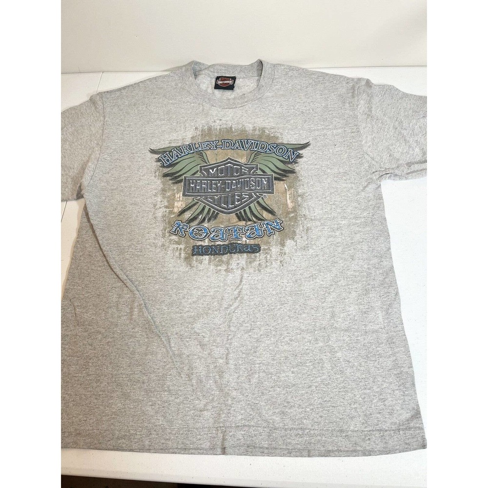 Harley Davidson Size Large Roatan Honduras Shirt Pirate